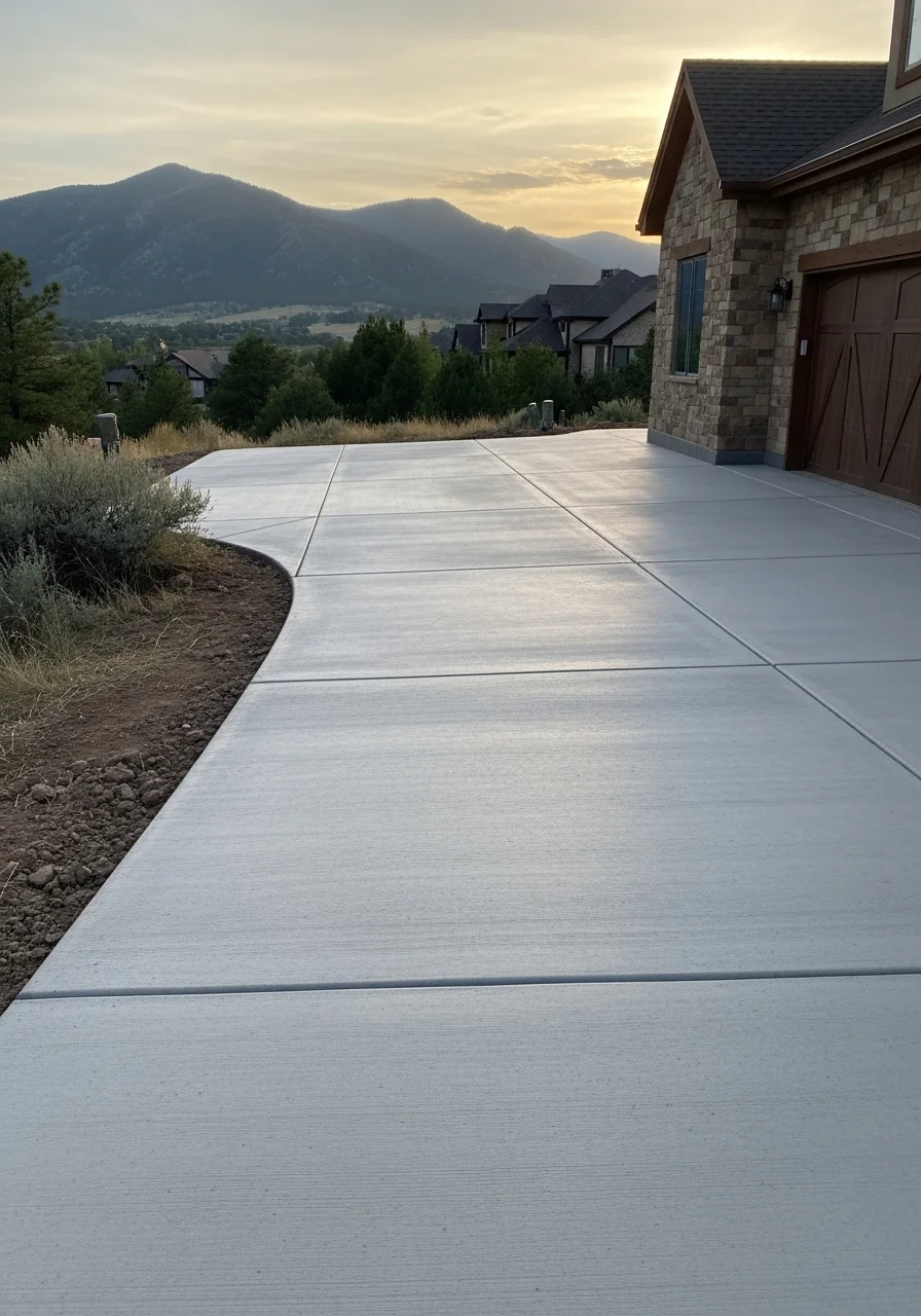 Portrait of a Monument homeowner at their property with foothills and neighborhood visible.